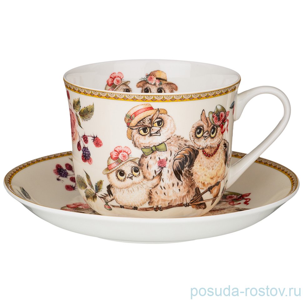 Чайная пара 500 мл 1 шт "Owls party" / 252048 Чайная пара 500 мл 1 шт "Owls party" / 252048