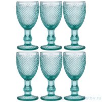 Рюмки 50 мл 6 шт бирюзовые &quot;Гранат /Muza color&quot; / 257599
