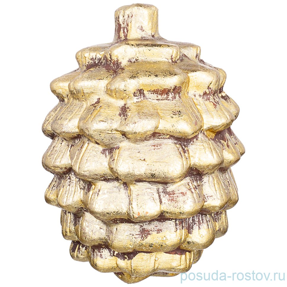 Фигурка 6 х 7,5 х 5,5 см "Шишка" /золото / 270467
