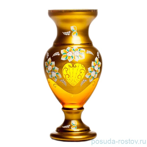 Ваза для цветов 32 см "Лепка /Янтарная /золото" / 152274
