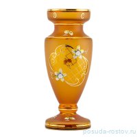 Ваза для цветов 30 см матово-янтарная &quot;Лепка&quot; / 036737
