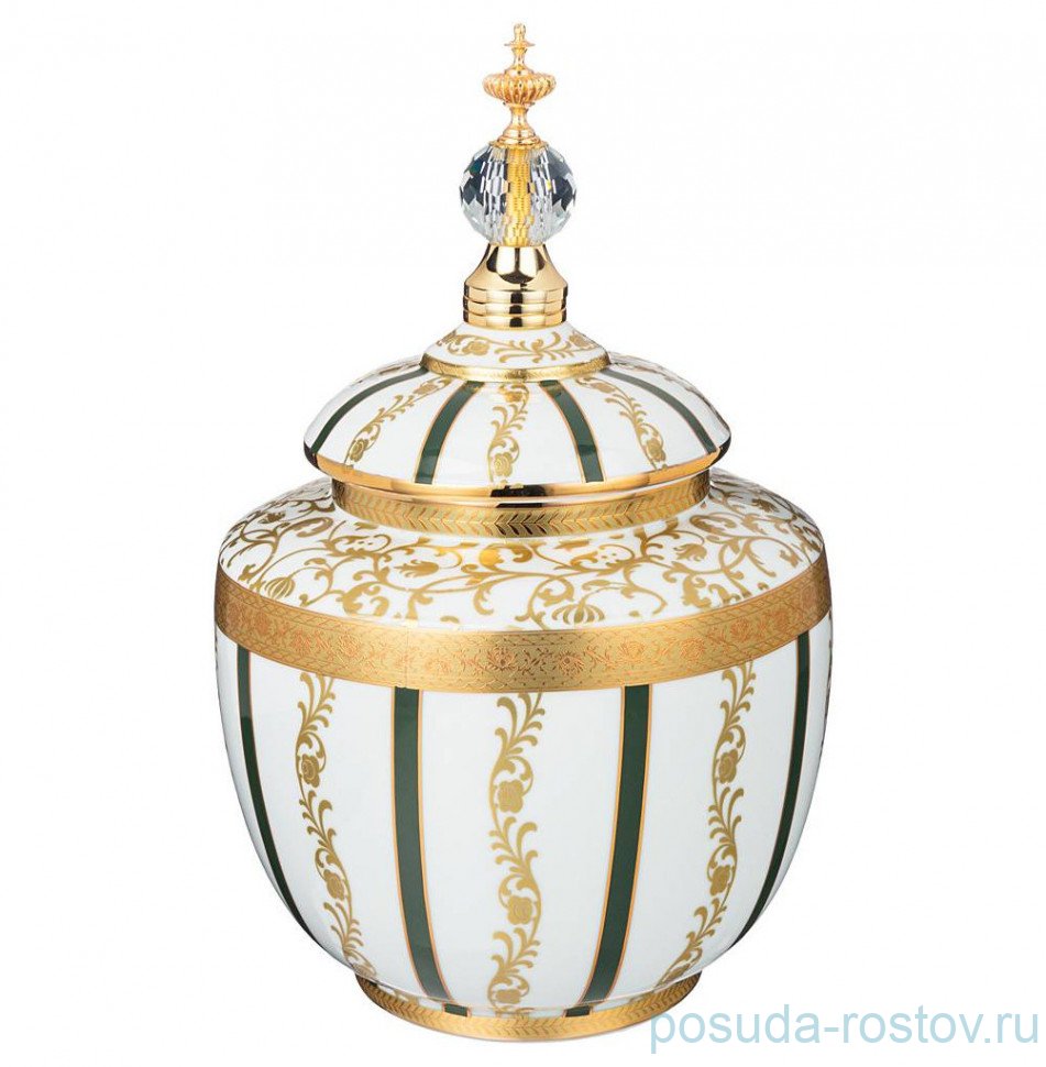 Конфетница 22 х 22 х 35 см с крышкой "Crown" / 273826 Конфетница 22 х 22 х 35 см с крышкой "Crown" / 273826