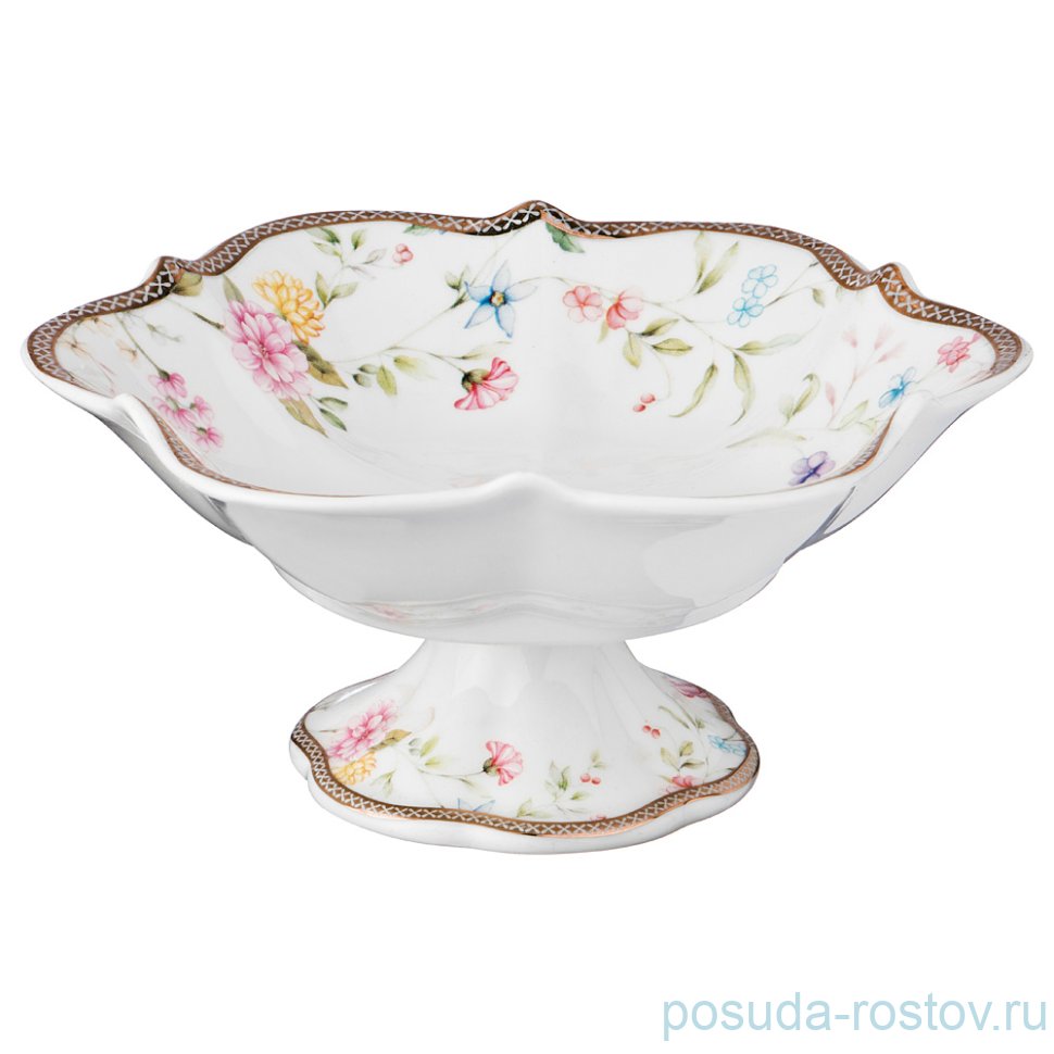 Конфетница 18 см н/н "Луговые цветы" / 189524