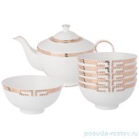 Чайный набор на 6 персон 7 предметов (чайник 900 мл + 6 пиал 11,5 см) &quot;Chic&quot; / 211235