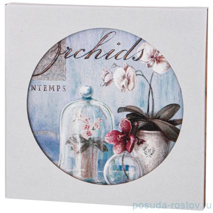 Подставка под горячее 20 х 20 см &quot;Орхидея&quot; / 224812