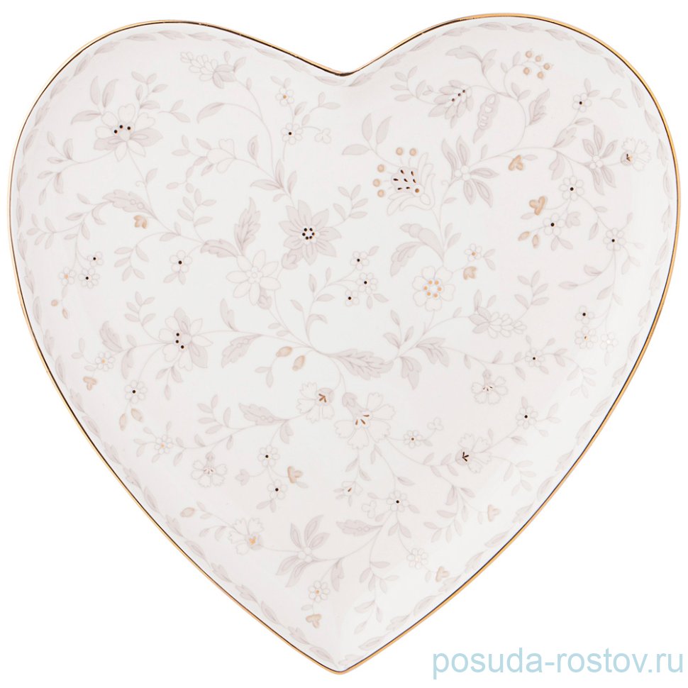 Тарелка 21,5 х 2 см 1 шт Сердце "Emily" / 245633