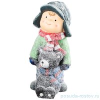 Фигурка 21 х 17 х 36 см &quot;Мальчик с мишкой&quot; / 270445