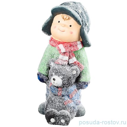 Фигурка 21 х 17 х 36 см &quot;Мальчик с мишкой&quot; / 270445