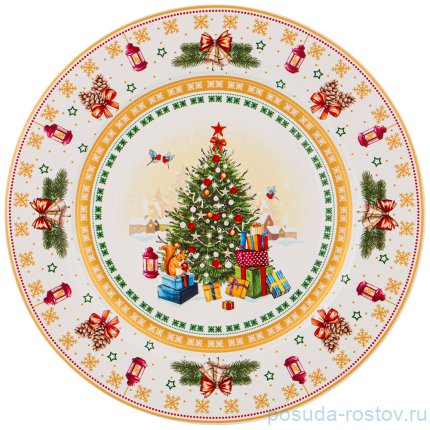 Тарелка 27 см 1 шт &quot;с новым годом! /ёлка&quot; / 225707