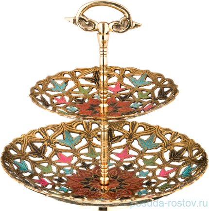 Этажерка 2-х ярусная 24 см &quot;Ажур&quot; / 207609