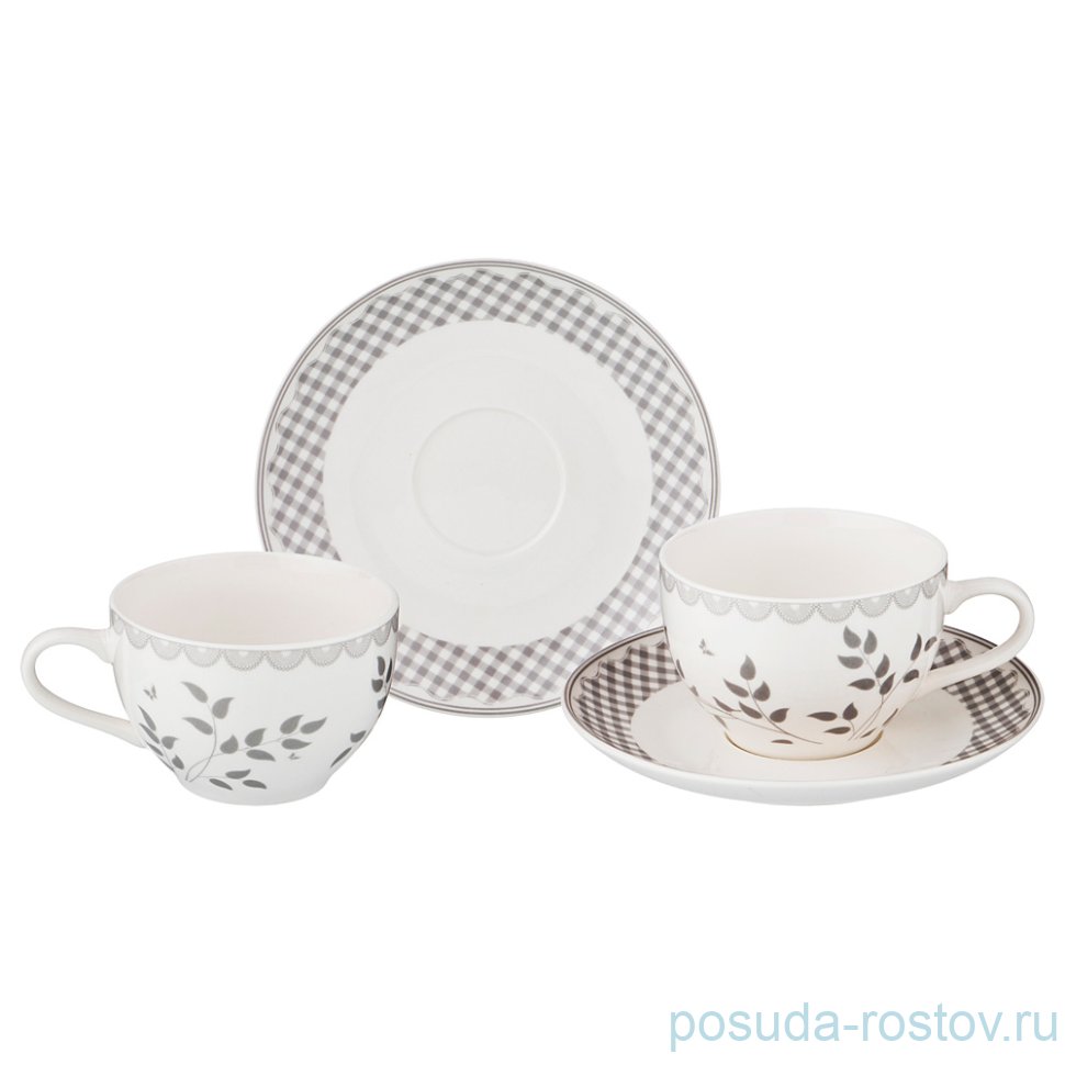 Набор чайных пар 250 мл 2 шт "соловьи" / 192267