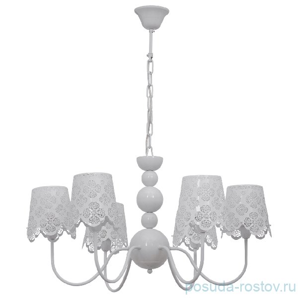Люстра 6 рожковая "Полин" d- 72 см, h- 40 см / 069856