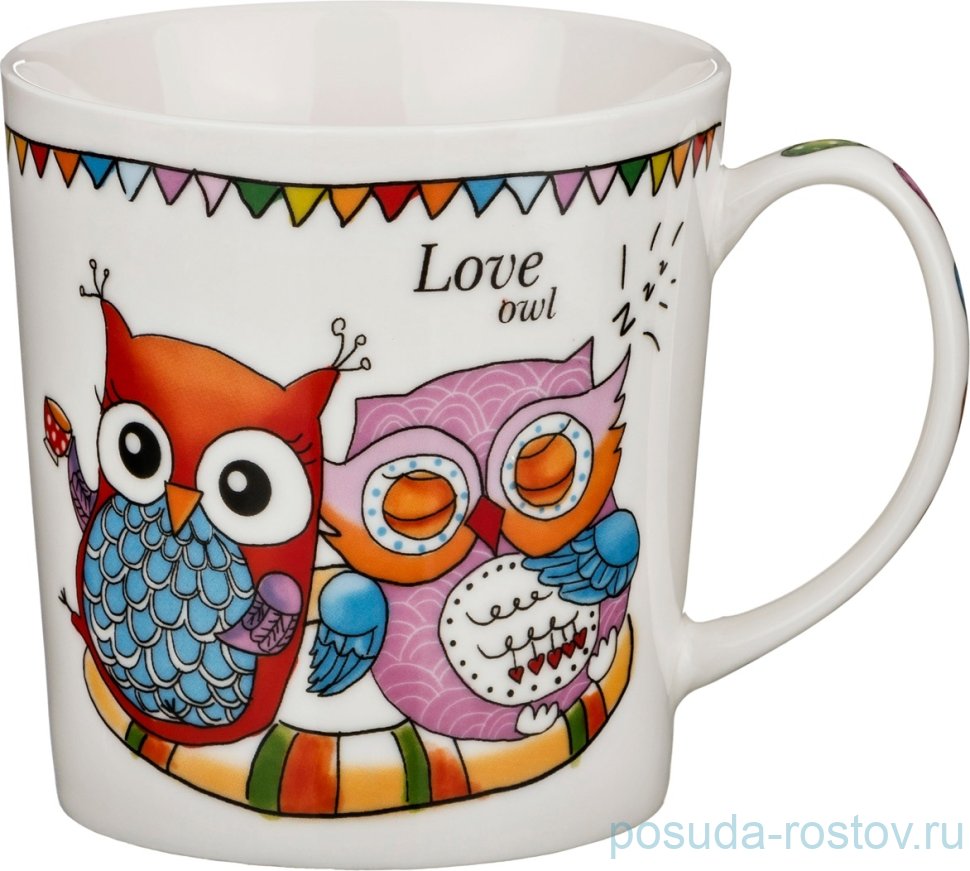 Кружка 500 мл "совы" / 207395