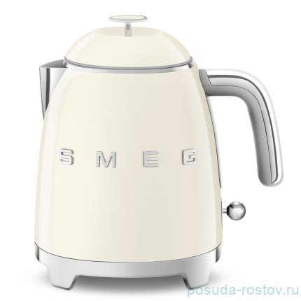 Чайник электрический 800 мл мини 1400 Вт кремовый &quot;Smeg&quot;  / 251738