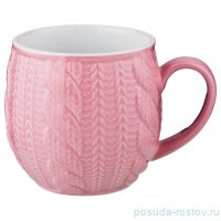 Кружка 550 мл &quot;Вязанка /Розовая&quot;   / 187114