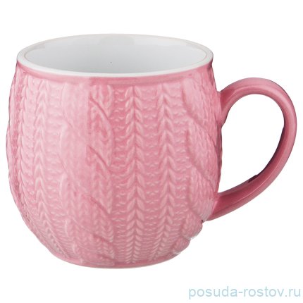 Кружка 550 мл &quot;Вязанка /Розовая&quot;   / 187114