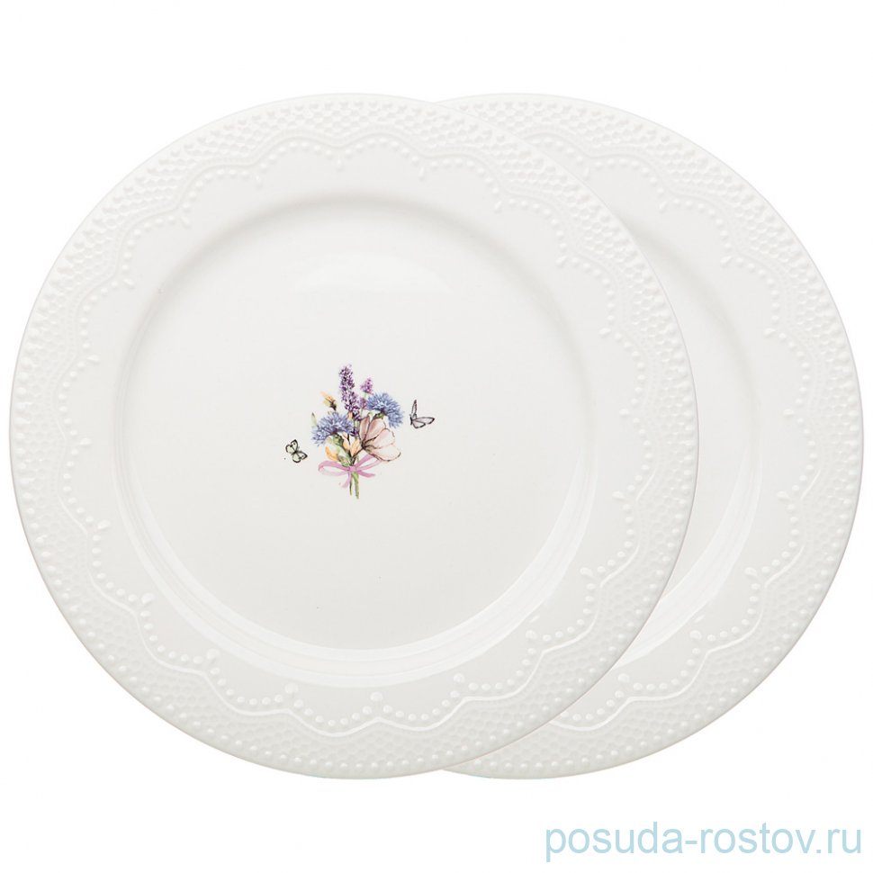 Набор тарелок 21 см 2 шт "прованс /ажур" / 236653