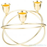 Подсвечник на 3 свечи 14,5 х 11 см / 340755