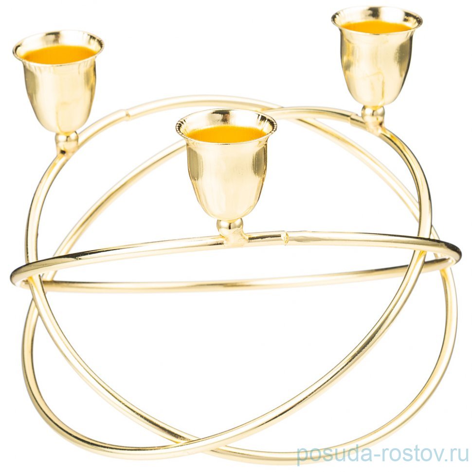 Подсвечник на 3 свечи 14,5 х 11 см / 340755 Подсвечник на 3 свечи 14,5 х 11 см / 340755