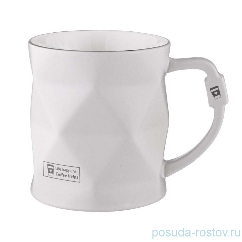 Кружка break time 390 мл белая / 345927
