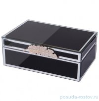 Шкатулка 21 х 14 х 8,5 см чёрная &quot;Pen&quot; / 271713