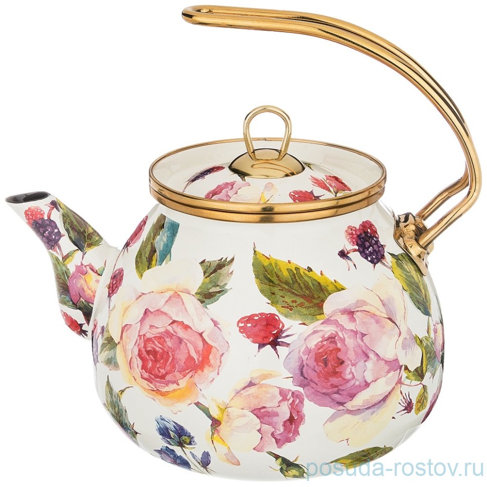 Чайник 3 л эмалированный "Agness /Винтаж /Розы" / 196393 Чайник 3 л эмалированный "Agness /Винтаж /Розы" / 196393