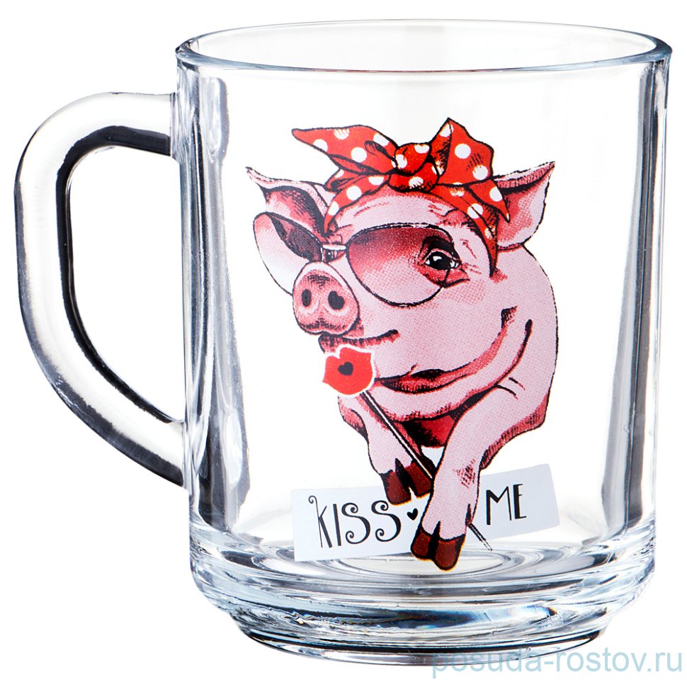 Кружка 250 мл "Свинка с поцелуем" / 259280