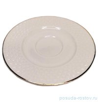 Блюдце 12,5 см 1 шт &quot;диаманд голд&quot; / 303791