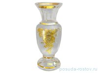 Ваза для цветов 25,5 см матовая белая &quot;Эгерманн /Золотая роза&quot; / 008319