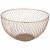 Корзина для фруктов 25,5 х 25,5 х 13 см золотая Agness / 354717