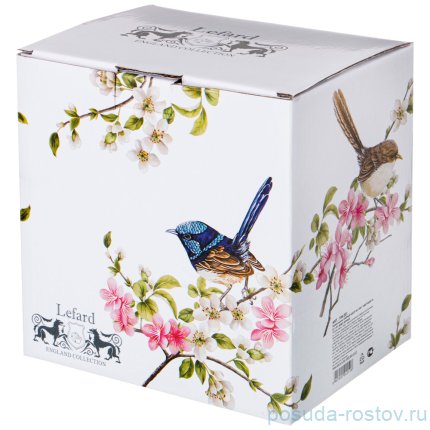 Чайная пара 500 мл 1 шт чёрная &quot;Цветущий сад&quot; / 209320