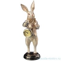 Фигурка с часами 11,5 х 11 х 34,5 см &quot;Английская коллекция /Кролик&quot; / 227463