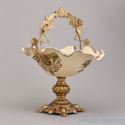 Блюдо 32 х 24 х 34 см н/н с ручкой / 368902