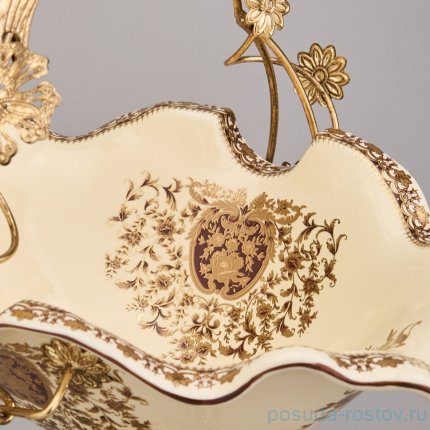 Блюдо 32 х 24 х 34 см н/н с ручкой / 368902