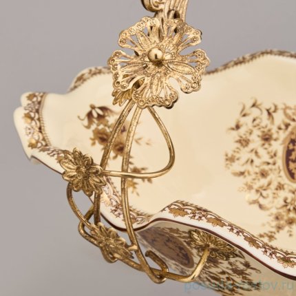 Блюдо 32 х 24 х 34 см н/н с ручкой / 368902