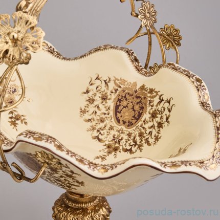 Блюдо 32 х 24 х 34 см н/н с ручкой / 368902