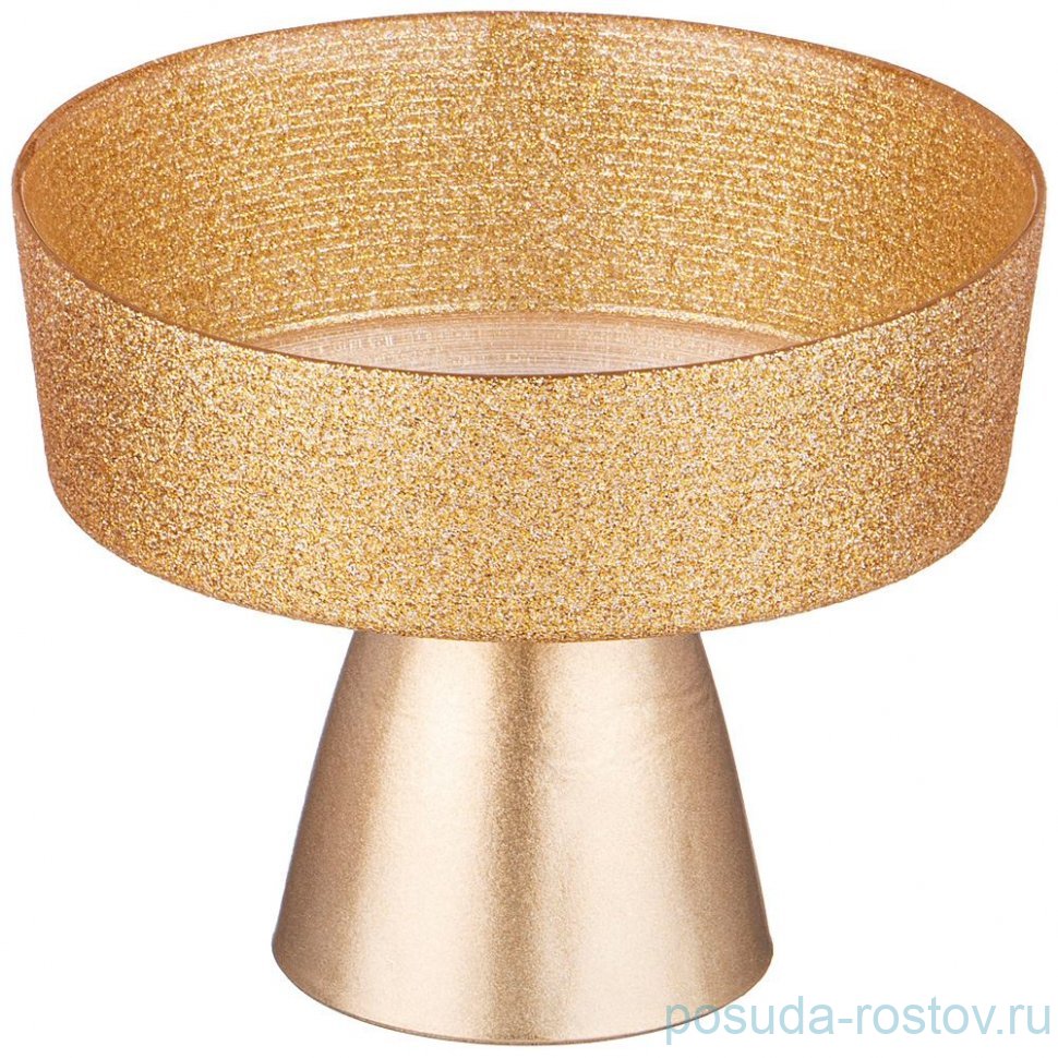 Блюдо 16 см круглое глубокое "Bohemia gold" / 332736