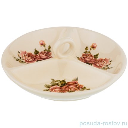 Менажница 22 х 7 см с ручкой &quot;Корейская роза&quot; / 190276