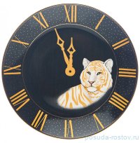 Тарелкa 20,5 см серая &quot;Часы /Top style&quot; / 263410