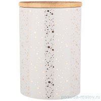 Банка для сыпучих продуктов 650 мл с бамбуковой крышкой 10 х 10 х 14,7 см / 255023