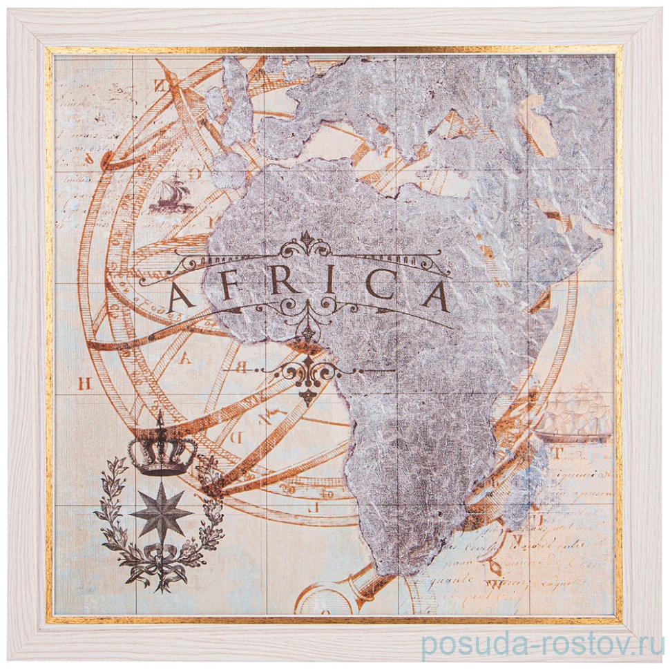 Картина 50 х 50 см /рамка жемчуг с золотом / 270135