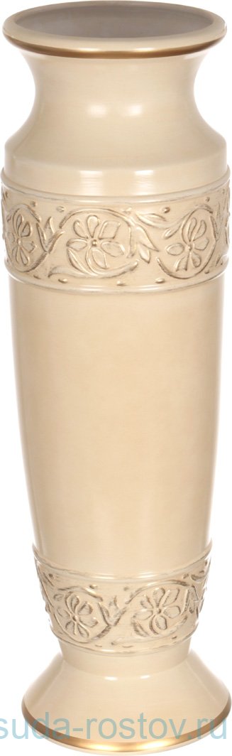 Ваза для цветов 76 см напольная персиковая глянец &quot;Флауэрз&quot; / 272250