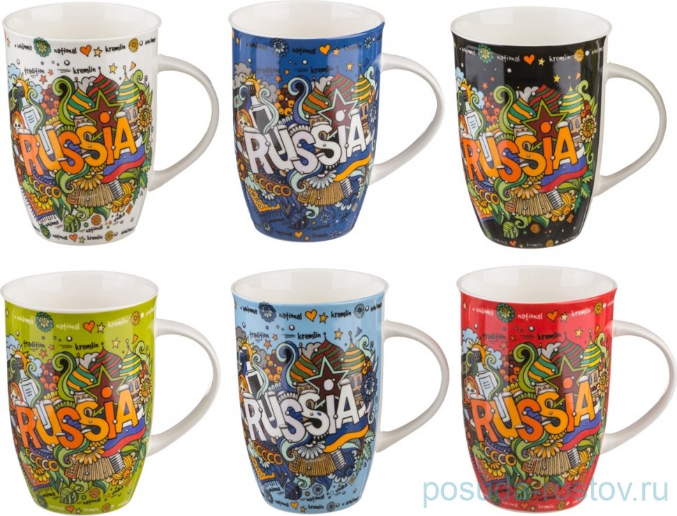 Кружка 450 мл "Russia" / 205050