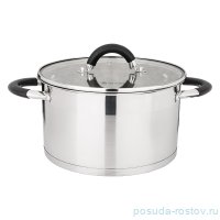 Кастрюля 22 х 12,5 см со стеклянной крышкой 4,6 л &quot;agness&quot; / 196264