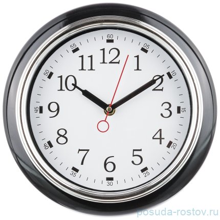 Часы настенные 26 см кварцевые черные &quot;LOVELY HOME&quot; / 188000