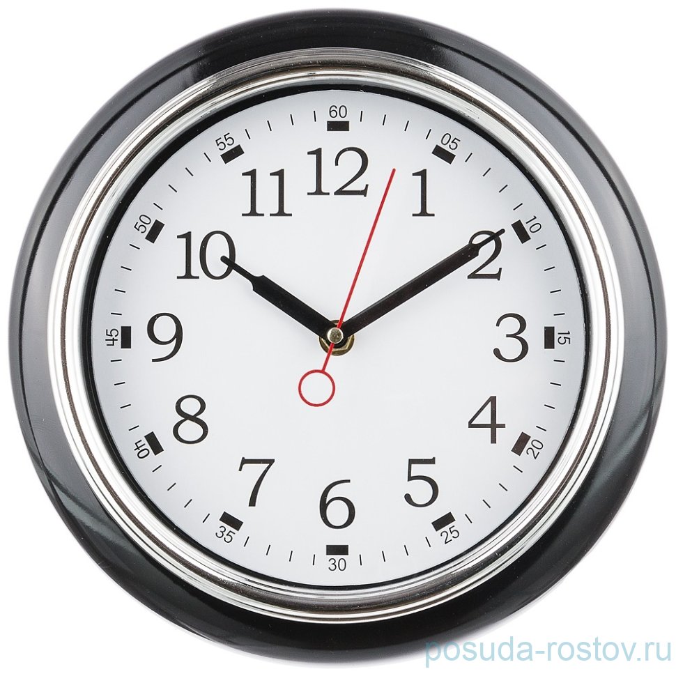Часы настенные 26 см кварцевые черные "LOVELY HOME" / 188000