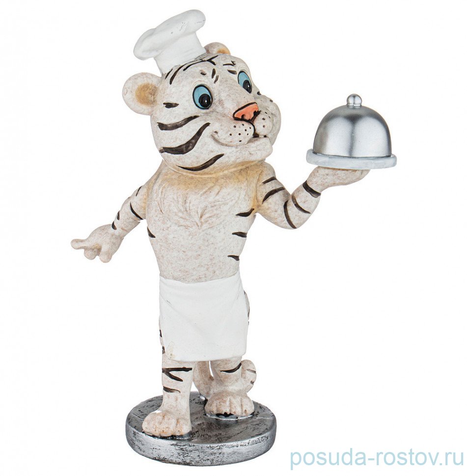 Фигурка 12 х 7,5 х 19 см белая "Тигруля" / 268804