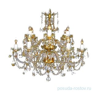 Люстра 12 рожковая 2 яруса белые плафоны Bydzov "Биджов" / 026262 Люстра 12 рожковая 2 яруса белые плафоны Bydzov "Биджов" / 026262
