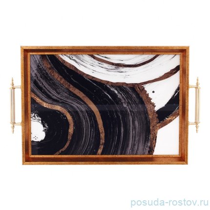 Поднос 31 х 43 см прямоугольный с ручками &quot;Dementia Koleksiyon&quot; / 341563