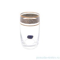 Стаканы для воды 250 мл 6 шт &quot;Идеал /Цветочный узор на платине&quot; R-G / 212498